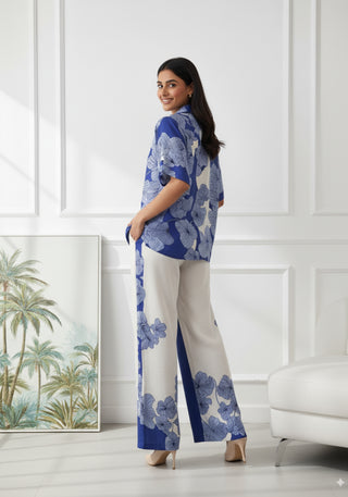 Blue & White Floral Co-Ord Set