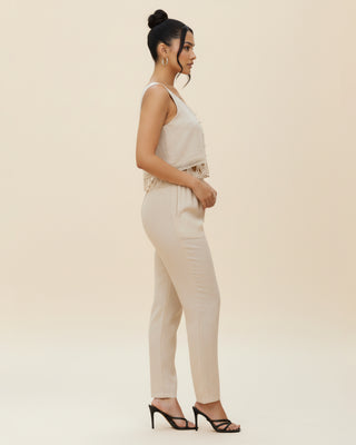 Two-Piece Co-ord Set with Crochet Hem