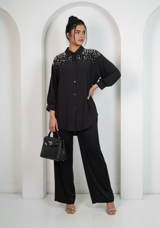 Black Pearl Embellished Co-Ord set