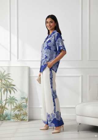 Blue & White Floral Co-Ord Set