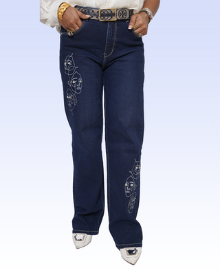 Straight Fit Blue Denim Jeans – Classic Everyday Wear