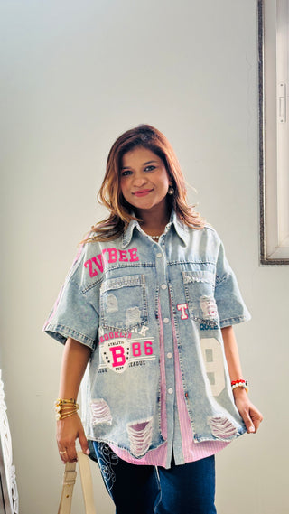 Oversized Denim Shirt