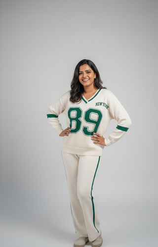 NY 89 Sporty Winter Co-ord Set (Sweatshirt + Pants)