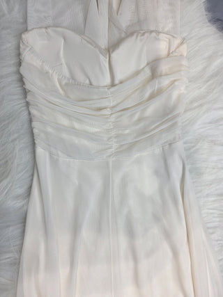Elegant White Halter Tube Dress
