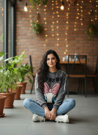 Charcoal Daisy Sweatshirt